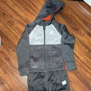 🏷 (SALE!) Russell Orange and Gray Sweatsuit Set (XS 4-5)